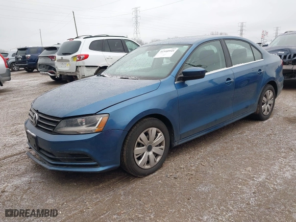 2017 Volkswagen Jetta 1.4T S with VIN 3VW167AJ2HM370018, listed as a IAAI auction lot 41540944 with 78,458 mi miles. Bid and sale history available at carsss.com. Image 17.