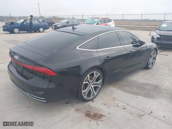 2019 Audi A7 Prestige with VIN WAUV2AF20KN130541, listed as a IAAI auction lot 41148193 with 54,323 mi miles. Bid and sale history available at carsss.com. Image 4.