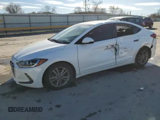 2018 Hyundai Elantra SEL with VIN 5NPD84LF3JH365021, listed as a Copart auction lot 81821454 with 90,698 mi miles and Salvage Title. Bid and sale history available at DreamBid. Image 1.