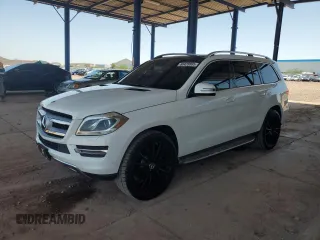 2014 Mercedes-Benz GL 450 with VIN 4JGDF7CE0EA353173, listed as a Copart auction lot 60428895 with 126,486 mi miles and Salvage title. Bid and sale history available at DreamBid. Image 1.