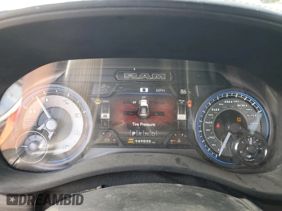 2022 Ram 2500 Limited with VIN 3C6UR5TL1NG391969, listed as a Copart auction lot 45242165 with 147,035 mi miles and Salvage title. Bid and sale history available at DreamBid. Image 9.