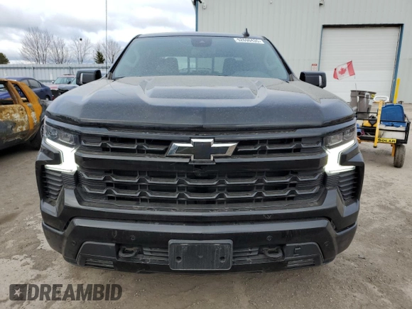 2025 Chevrolet Silverado 1500 with VIN 1GCUKEE86SZ159322, listed as a Copart auction lot 52690435 with 4,975 mi miles and Salvage Title. Bid and sale history available at DreamBid. Image 5.