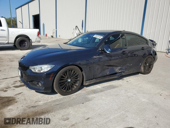2015 BMW 4 Series 435i xDrive with VIN WBA4B3C51FGV48848, listed as a Copart auction lot 88529755 with 75,509 mi miles and Salvage Title. Bid and sale history available at DreamBid. Image 1.