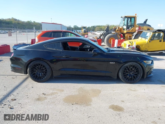 2015 Ford Mustang GT with VIN 1FA6P8CF4F5379607, listed as a IAAI auction lot 42039187 with 75,587 mi miles and . Bid and sale history available at carsss.com. Image 13.