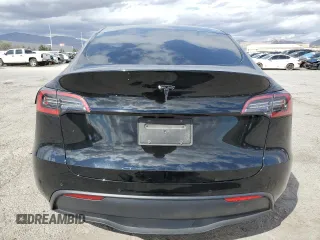2021 Tesla Model Y Long Range with VIN 5YJYGDEEXMF188737, listed as a Copart auction lot 49117605 with 49,201 mi miles and Salvage Title. Bid and sale history available at DreamBid. Image 6.