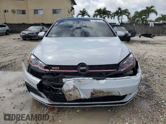 2019 Volkswagen Golf GTI S with VIN 3VW6T7AU8KM003186, listed as a Copart auction lot 53166134 with 54,672 mi miles and Non Repairable. Bid and sale history available at carsss.com. Image 5.