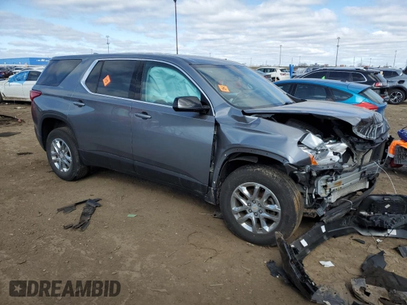 2020 Chevrolet Traverse LS z VIN 1GNERFKW5LJ155505, wystawiony jako Copart lot #53443015 z przebiegiem 161 816 mil mil oraz Nie do naprawy • Non repairable. Historia ofert i sprzedaży dostępna na DreamBid. Obrazek 4.