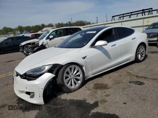 2017 Tesla Model S 100D with VIN 5YJSA1E26HF192222, listed as a Copart auction lot 59786575 with Not provided miles and Salvage title. Bid and sale history available at DreamBid. Image 1.