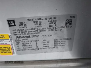 2014 Buick Enclave Premium with VIN 5GAKVCKD8EJ210568, listed as a IAAI auction lot 41651126 with 128,835 mi miles and . Bid and sale history available at DreamBid. Image 9.