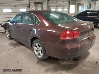 2012 Volkswagen Passat SE with VIN 1VWBH7A35CC075103, listed as a IAAI auction lot 41482384 with 155,198 mi miles. Bid and sale history available at carsss.com. Image 3.