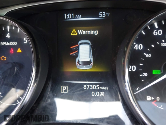 2015 Nissan Rogue S with VIN KNMAT2MVXFP527878, listed as a IAAI auction lot 41864389 with 87,305 mi miles and . Bid and sale history available at DreamBid. Image 15.