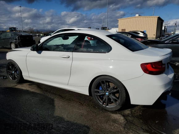 2017 BMW 2 Series M240i xDrive with VIN WBA2G3C37HV986764, listed as a Copart auction lot 43456875 with 83,438 mi miles and Salvage Title. Bid and sale history available at carsss.com. Image 2.