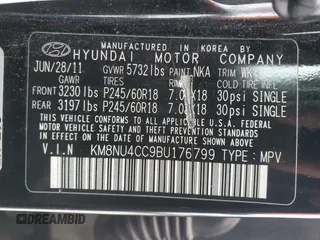 2011 Hyundai Veracruz Limited with VIN KM8NU4CC9BU176799, listed as a Copart auction lot 46308045 with 116,775 mi miles and Salvage title. Bid and sale history available at DreamBid. Image 13.