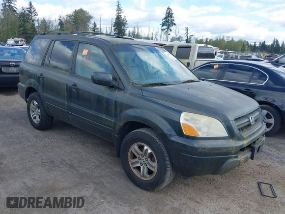 2005 Honda Pilot EX-L with VIN 2HKYF185X5H573585, listed as a IAAI auction lot 42094532 with 1 mi miles. Bid and sale history available at carsss.com. Image 1.