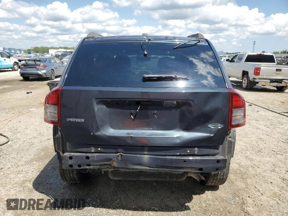 2015 Jeep Compass Sport with VIN 1C4NJCBA1FD204043, listed as a Copart auction lot 52148715 with 108,205 mi miles and Salvage Title. Bid and sale history available at carsss.com. Image 6.