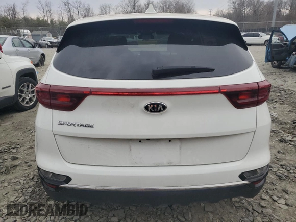 2020 Kia Sportage LX with VIN KNDPM3AC0L7824136, listed as a Copart auction lot 46140475 with 29,750 mi miles and Salvage Title. Bid and sale history available at carsss.com. Image 6.