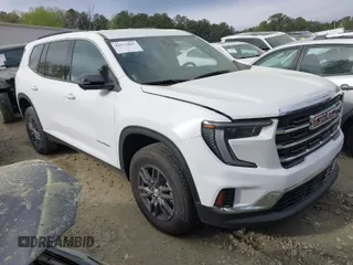 2025 GMC Acadia FWD Elevation z VIN 1GKENKRS8SJ158370, wystawiony jako IAAI lot #41933065 z przebiegiem Nie podano mil oraz . Historia ofert i sprzedaży dostępna na DreamBid. Obrazek 1.