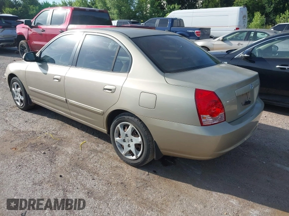 2005 Hyundai Elantra GLS with VIN KMHDN46DX5U109033, listed as a IAAI auction lot 42586032 with 119,550 mi miles and . Bid and sale history available at DreamBid. Image 3.