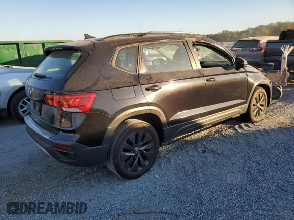 2022 Volkswagen Taos S z VIN 3VVDX7B20NM048222, wystawiony jako Copart lot #76062404 z przebiegiem 16 592 mil mil oraz Szkody całkowita. Historia ofert i sprzedaży dostępna na DreamBid. Obrazek 3.