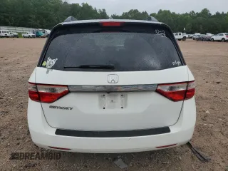 2013 Honda Odyssey EX-L with VIN 5FNRL5H62DB048370, listed as a Copart auction lot 63013465 with 129,552 mi miles and Salvage title. Bid and sale history available at DreamBid. Image 6.
