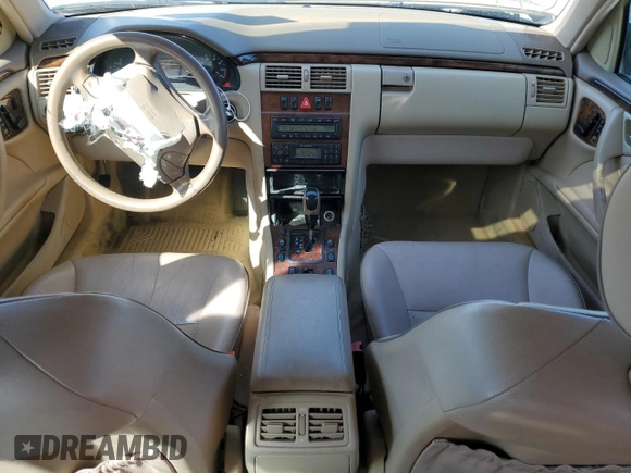 2001 Mercedes-Benz E-Class with VIN WDBJF65J11B357893, listed as a Copart auction lot 48573305 with 141,044 mi miles and Salvage Title. Bid and sale history available at carsss.com. Image 8.