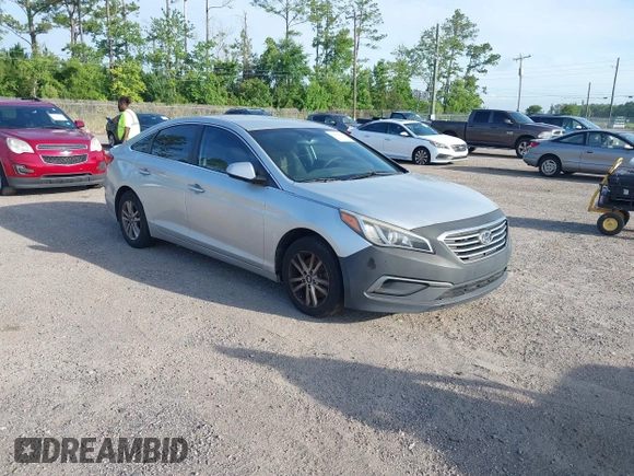 2016 Hyundai Sonata SE z VIN 5NPE24AF8GH350287, wystawiony jako IAAI lot #42476022 z przebiegiem 185 630 mil mil oraz . Historia ofert i sprzedaży dostępna na DreamBid. Obrazek 1.