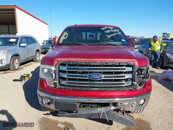 2013 Ford F-150 XL with VIN 1FTFW1CT8DKE86491, listed as a IAAI auction lot 41138690 with 177,027 mi miles. Bid and sale history available at carsss.com. Image 12.