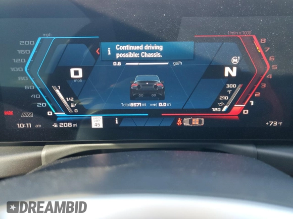 2023 BMW M2 z VIN 3MF13DM07P8D63938, wystawiony jako Copart lot #77996634 z przebiegiem 8 571 mil mil oraz Szkoda całkowita • Salvage title. Historia ofert i sprzedaży dostępna na DreamBid. Obrazek 9.