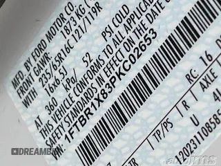 2023 Ford Transit Cargo with VIN 1FTBR1X83PKC02653, listed as a IAAI auction lot 42789310 with 242 mi miles and . Bid and sale history available at DreamBid. Image 9.