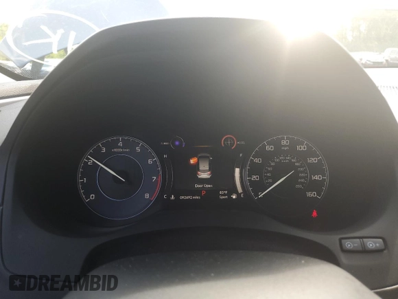 2021 Acura RDX with VIN 5J8TC2H38ML002535, listed as a Copart auction lot 60232244 with 92,692 mi miles and Clean title. Bid and sale history available at DreamBid. Image 9.