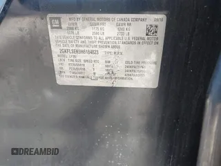 2017 GMC Terrain SLE with VIN 2GKFLSEK9H6184823, listed as a IAAI auction lot 41419953 with 1 mi miles. Bid and sale history available at carsss.com. Image 9.