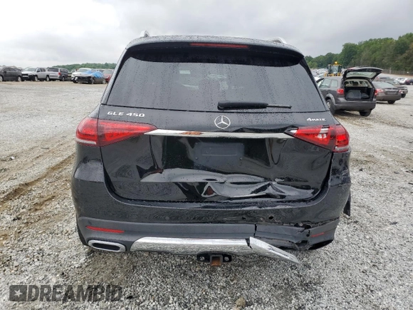 2020 Mercedes-Benz GLE 450 with VIN 4JGFB5KE5LA021446, listed as a Copart auction lot 56061505 with 112,531 mi miles and Salvage title. Bid and sale history available at DreamBid. Image 6.