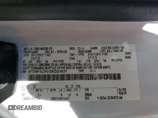 2016 Ford F-150 XL with VIN 1FTMF1CP0GKD21937, listed as a Copart auction lot 49219205 with 0 mi miles and Salvage Title. Bid and sale history available at carsss.com. Image 13.