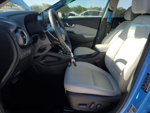 2022 Hyundai Kona Limited with VIN KM8K53A39NU808900, listed as a Copart auction lot 81210963 with 28,021 mi miles and Non repairable. Bid and sale history available at DreamBid. Image 7.