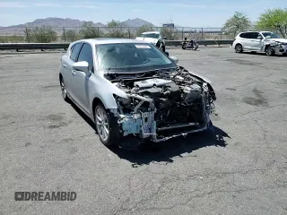 2012 Lexus CT 200h with VIN JTHKD5BH3C2093939, listed as a Copart auction lot 58173095 with 122,990 mi miles and Salvage title. Bid and sale history available at DreamBid. Image 13.