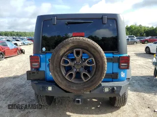 2015 Jeep Wrangler Unlimited Sport with VIN 1C4BJWDG1FL683558, listed as a Copart auction lot 59883545 with 107,267 mi miles and Salvage title. Bid and sale history available at DreamBid. Image 6.