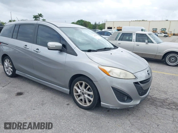 2013 Mazda 5 Touring with VIN JM1CW2CL5D0160104, listed as a IAAI auction lot 41722470 with 135,708 mi miles. Bid and sale history available at carsss.com. Image 1.