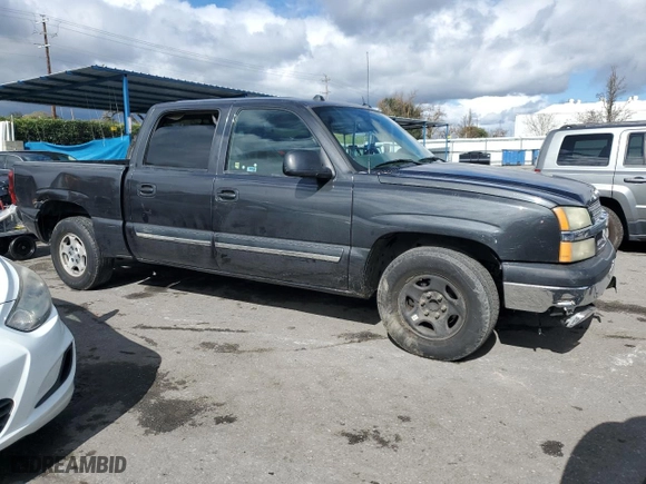2004 Chevrolet Silverado 1500 Crew Cab LS with VIN 2GCEC13T141359277, listed as a Copart auction lot 48255445 with 183,870 mi miles and Salvage Title. Bid and sale history available at carsss.com. Image 4.