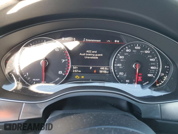 2018 Audi A7 Prestige with VIN WAU23AFC5JN005476, listed as a Copart auction lot 41660144 with 58,105 mi miles. Bid and sale history available at carsss.com. Image 9.