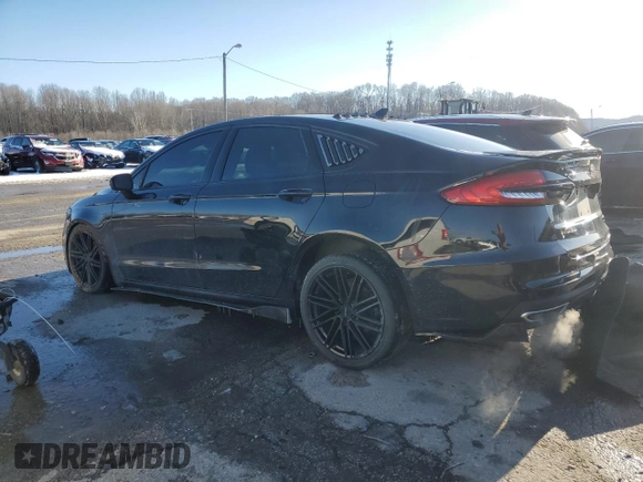 2019 Ford Fusion Titanium with VIN 3FA6P0K95KR181252, listed as a Copart auction lot 45393775 with 95,008 mi miles and Salvage Title. Bid and sale history available at carsss.com. Image 2.