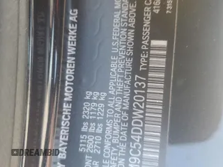 2013 BMW 6 Series 650i z VIN WBAYM9C54DDW20137, wystawiony jako Copart lot #54526085 z przebiegiem 57 593 mil mil oraz Szkoda całkowita • Salvage title. Historia ofert i sprzedaży dostępna na DreamBid. Obrazek 12.