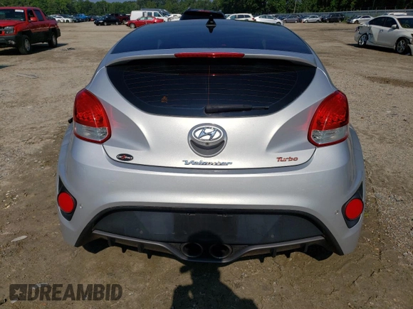 2016 Hyundai Veloster Turbo with VIN KMHTC6AEXGU254380, listed as a Copart auction lot 60766373 with 135,056 mi miles. Bid and sale history available at carsss.com. Image 6.