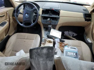 2004 BMW X3 2.5i with VIN WBXPA73494WC41339, listed as a Copart auction lot 89266205 with 0 mi miles and Salvage Title. Bid and sale history available at carsss.com. Image 8.