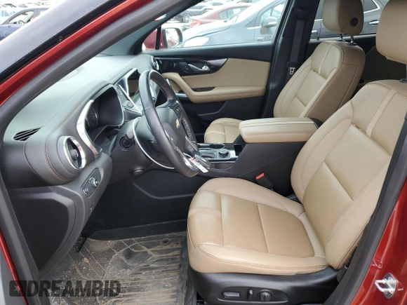 2021 Chevrolet Blazer Premier with VIN 3GNKBLRS0MS541080, listed as a Copart auction lot 75990264 with 33,371 mi miles and Salvage title. Bid and sale history available at DreamBid. Image 7.