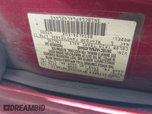 2010 Nissan Versa S с VIN 3N1BC1AP6AL426445, выставлен на аукционе IAAI как лот 42175164 с пробегом 161 645 миль миль и . История ставок и продаж доступна на DreamBid. Изображение 9.