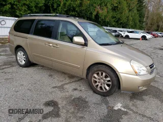 2006 Kia Sedona LX with VIN KNDMB233866080327, listed as a Copart auction lot 74601084 with 219,974 mi miles and Salvage Title. Bid and sale history available at carsss.com. Image 4.