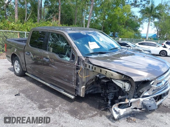 2017 Ford F-150 XL with VIN 1FTEW1CF6HFB67496, listed as a IAAI auction lot 41884533 with 156,424 mi miles and . Bid and sale history available at DreamBid. Image 1.