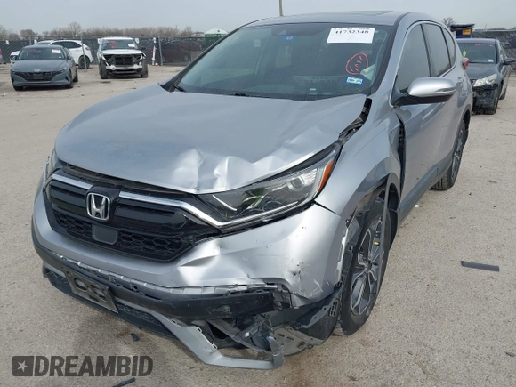 2020 Honda CR-V EX with VIN 5J6RW1H55LL012136, listed as a IAAI auction lot 41732348 with 72,136 mi miles and . Bid and sale history available at DreamBid. Image 6.