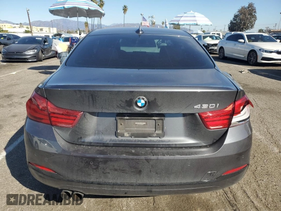 2018 BMW 4 Series 430i with VIN WBA4W3C56JAE99570, listed as a Copart auction lot 46497195 with 82,259 mi miles and Salvage Title. Bid and sale history available at DreamBid. Image 6.