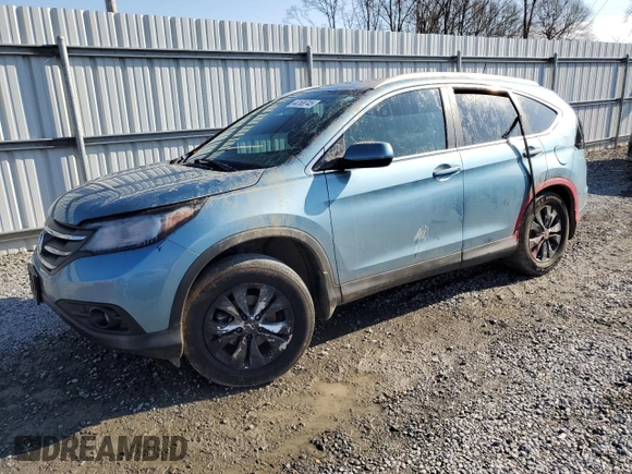 2014 Honda CR-V EX-L with VIN 2HKRM4H72EH647157, listed as a Copart auction lot 44168745 with 136,981 mi miles and Salvage Title. Bid and sale history available at carsss.com. Image 1.